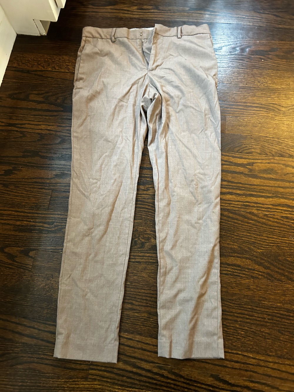 H&M beige skinny fit dress pant size 32r